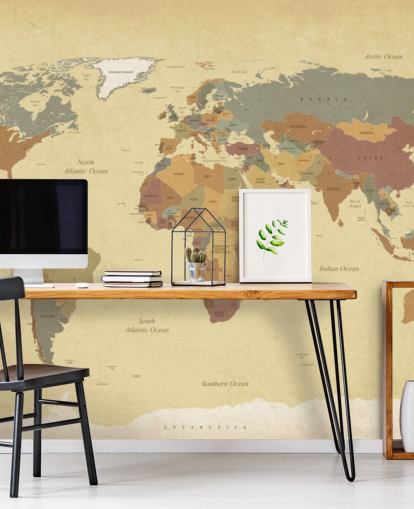 brown textured vintage world map wallpaper mural called Textured Vintage World Map for homes and offices brown textured vintage world map wallpaper mural called Textured Vintage World Map for homes and offices