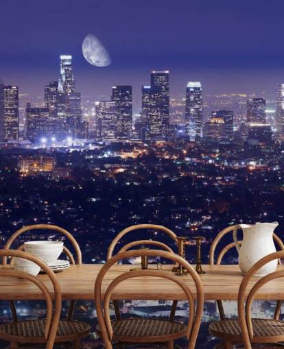 purple sky at night in Los Angeles city Wallpaper purple sky at night in Los Angeles city Wallpaper