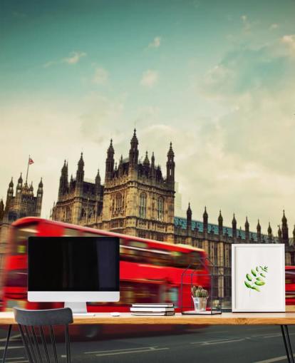 Fondo de pantalla de autobús rojo en Londres