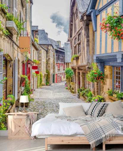 Mittelmeer-Straße Tapete Mittelmeer-Straße Tapete