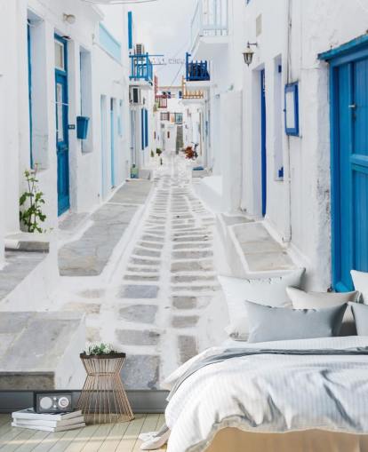Mykonos Street View, Greece Mykonos Greece Wallpaper 