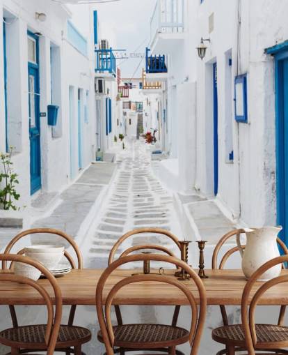 Mykonos Street View, Grécia Mykonos Greece Wallpaper Mykonos Street View, Grécia Mykonos Greece Wallpaper