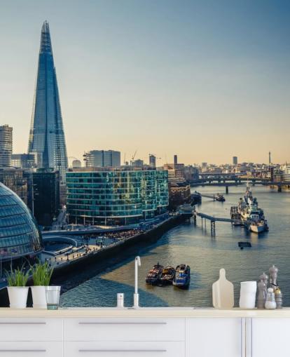 london nye bygninger tapet