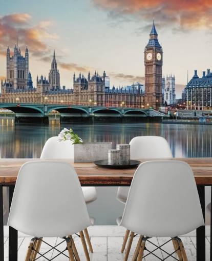 customisable London skyline wallpaper mural called London for bedrooms and living rooms