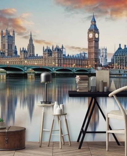 customisable London skyline wallpaper mural called London for bedrooms and living rooms