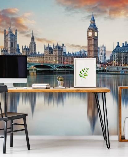 customisable London skyline wallpaper mural called London for bedrooms and living rooms
