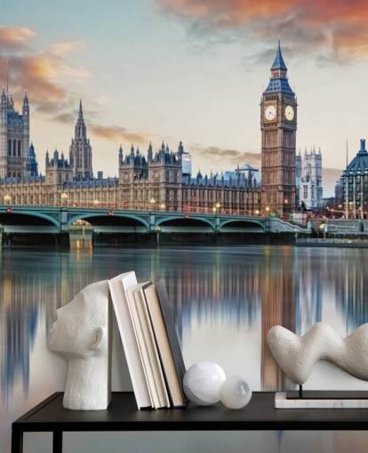 customizable London skyline wallpaper mural called London for bedrooms and living rooms