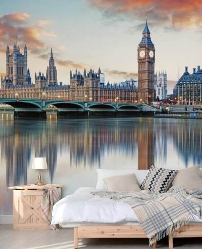 tilpasselig London skyline tapetmaleri kaldet London til soveværelser og stuer tilpasselig London skyline tapetmaleri kaldet London til soveværelser og stuer