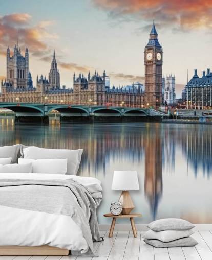 customizable London skyline wallpaper mural called London for bedrooms and living rooms