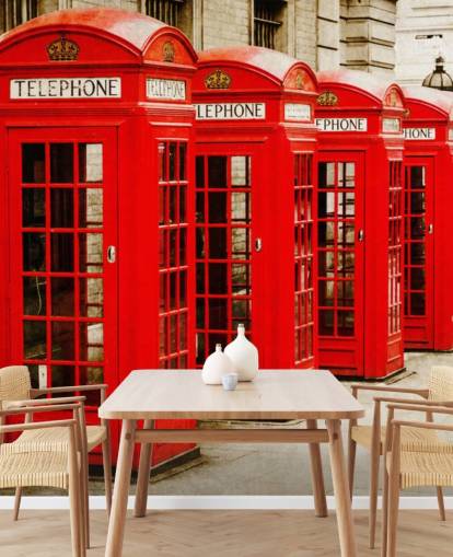 Red Telephone Boxes wallpaper