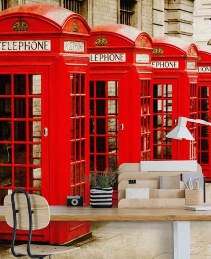 Red Telephone Boxes wallpaper