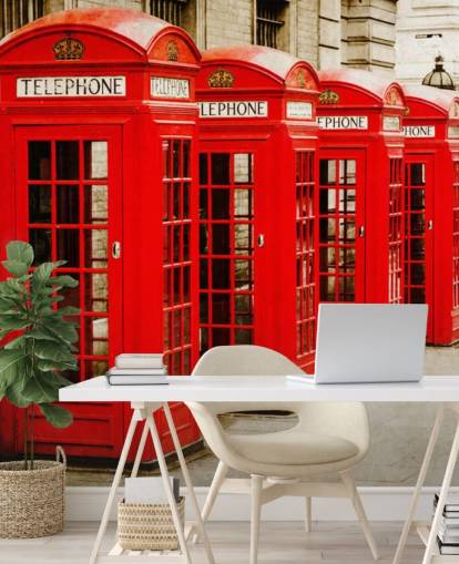 Red Telephone Boxes wallpaper