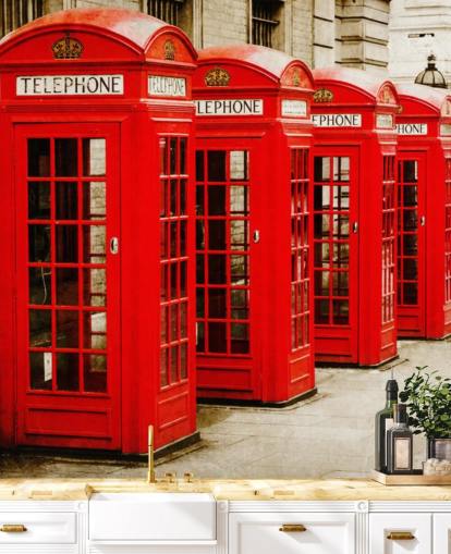 papel de parede caixas de telefone vermelho papel de parede caixas de telefone vermelho