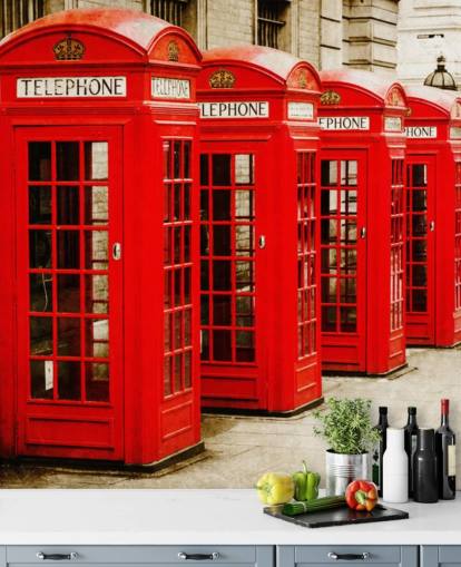 Rote Telefonzellen Tapete Rote Telefonzellen Tapete