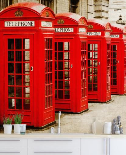 Red Telephone Boxes wallpaper