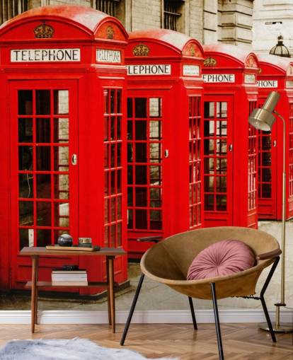 Red Telephone Boxes wallpaper