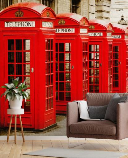 Red Telephone Boxes wallpaper