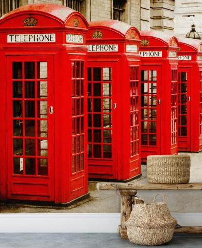 Red Telephone Boxes wallpaper Red Telephone Boxes wallpaper