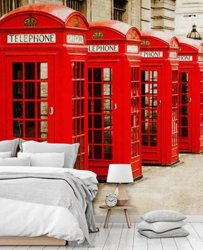 Red Telephone Boxes wallpaper