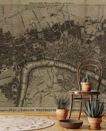 Arkiverade London karta Bakgrund