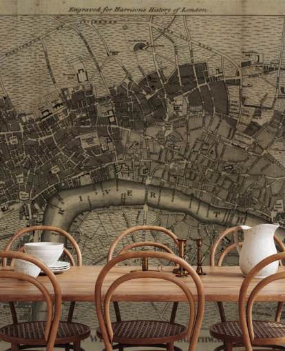 Arkiverade London karta Bakgrund