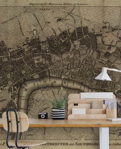 Gearchiveerd London Map Wallpaper