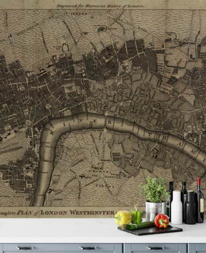 Arkiverade London karta Bakgrund