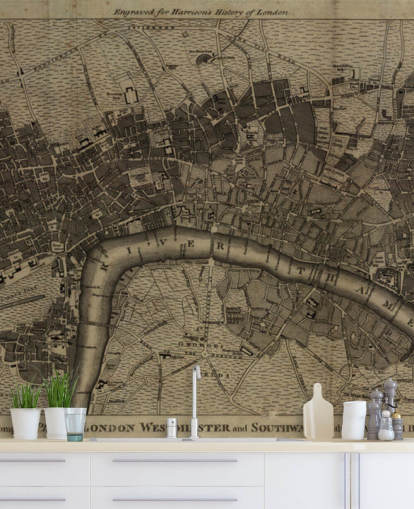 Arkiverade London karta Bakgrund