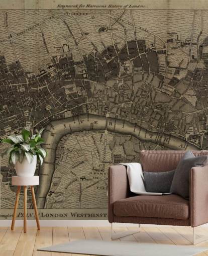 Arkivert London Kart Bakgrunn