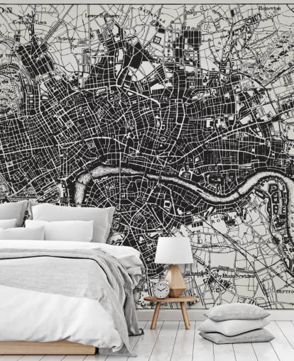 Mural de pared Mapa histórico de Londres Mural de pared Mapa histórico de Londres