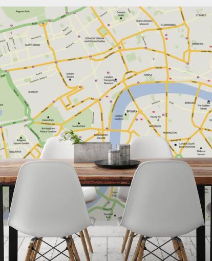 London Map Road Wallpaper