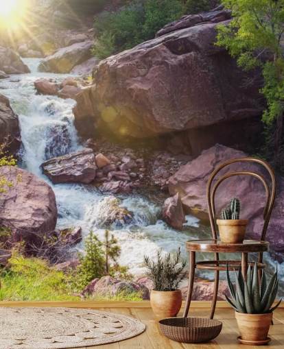 Rocky Mountain River Baggrund