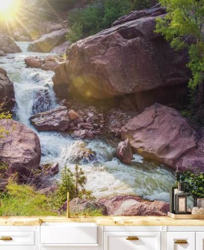 Rocky Mountain River Tapete Rocky Mountain River Tapete