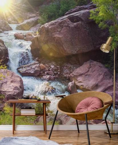 Papel de Parede Rocky Mountain River Papel de Parede Rocky Mountain River