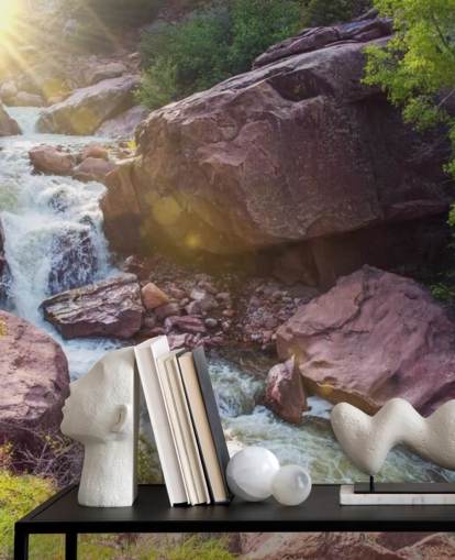 Rocky Mountain River Tapete