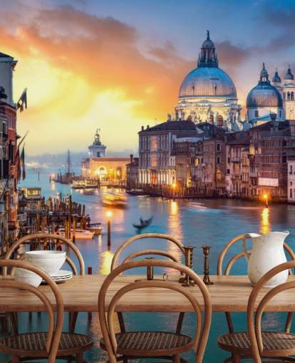 papel de parede dourado pôr do sol em