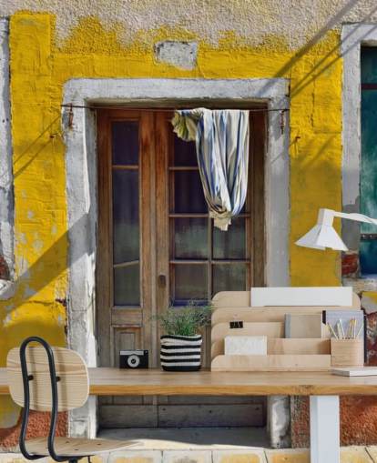 papel de parede amarelo italiano
