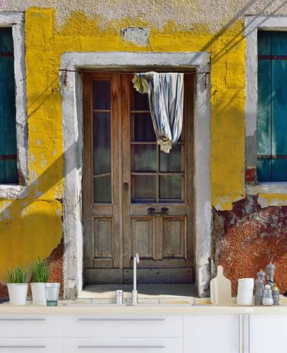 papier peint maison italienne jaune papier peint maison italienne jaune