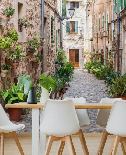 Valldemossa Street, Mallorca Valldemossa Street Mallorca Wallpaper 