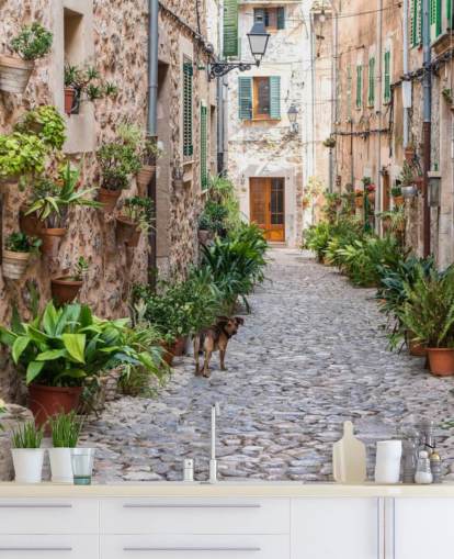 Valldemossa Street, Mallorca Valldemossa Street Mallorca Wallpaper 