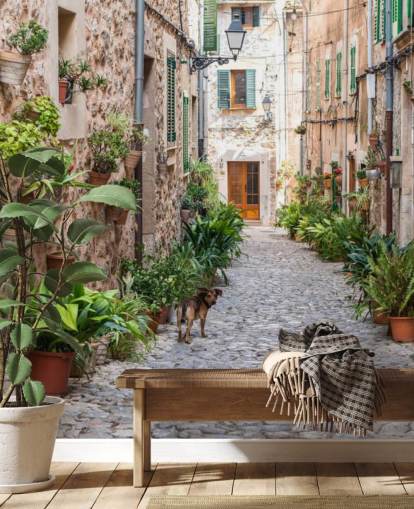 Valldemossa Street, Mallorca Valldemossa Street Mallorca Wallpaper 
