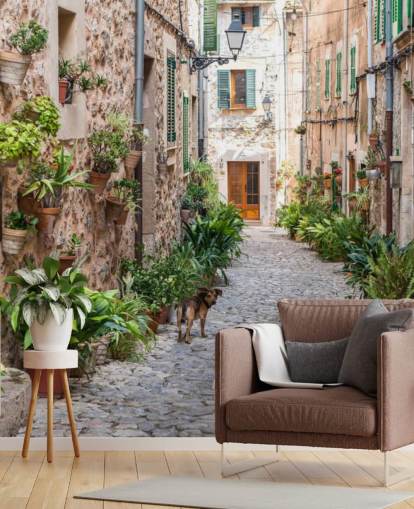 Valldemossa Street, Mallorca Valldemossa Street Mallorca Wallpaper 