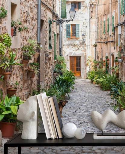 Valldemossa Street, Mallorca Valldemossa Street Mallorca Wallpaper 