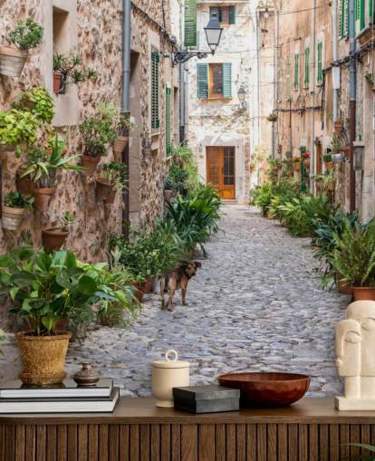 Calle Valldemossa, Mallorca Valldemossa Street Mallorca Wallpaper Calle Valldemossa, Mallorca Valldemossa Street Mallorca Wallpaper