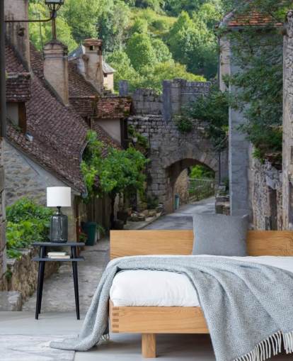 Historic Rocamadour Street, France Historic Rocamadour Street France Wallpaper 