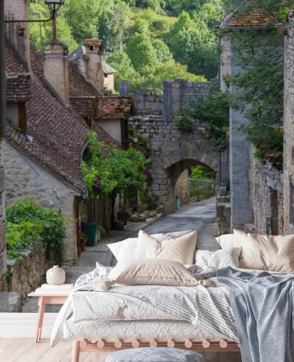 Historiske Rocamadour Street, Frankrike Historic Rocamadour Street France Wallpaper 