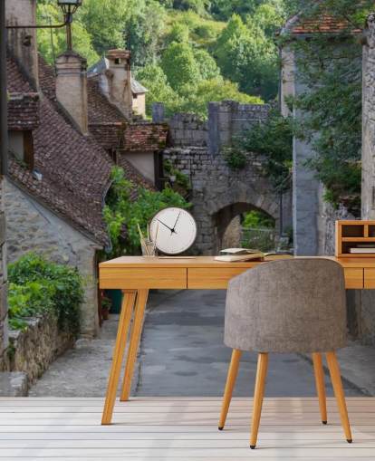 Calle histórica Rocamadour, Francia Historic Rocamadour Street France Wallpaper Calle histórica Rocamadour, Francia Historic Rocamadour Street France Wallpaper