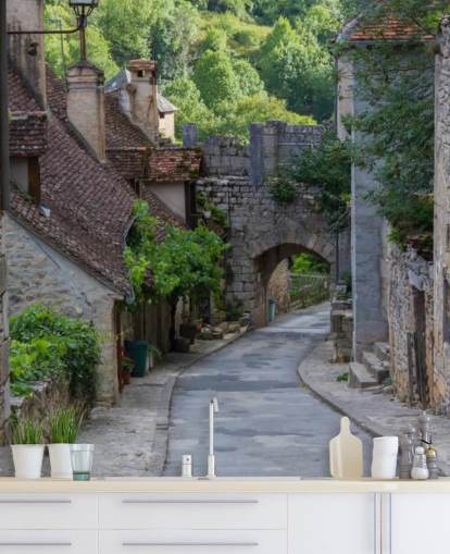 Historic Rocamadour Street, Frankrig Historic Rocamadour Street France Wallpaper Historic Rocamadour Street, Frankrig Historic Rocamadour Street France Wallpaper