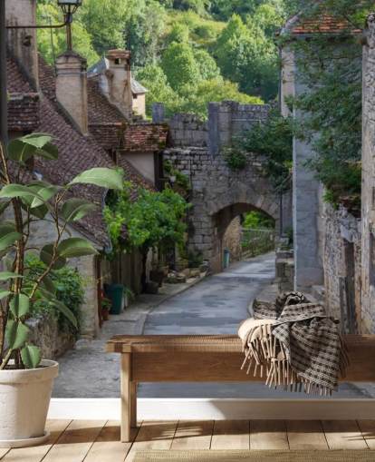 Historic Rocamadour Street, Francia Historic Rocamadour Street France Wallpaper 