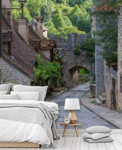 Historische Rocamadour Street, Frankreich Historic Rocamadour Street France Wallpaper 